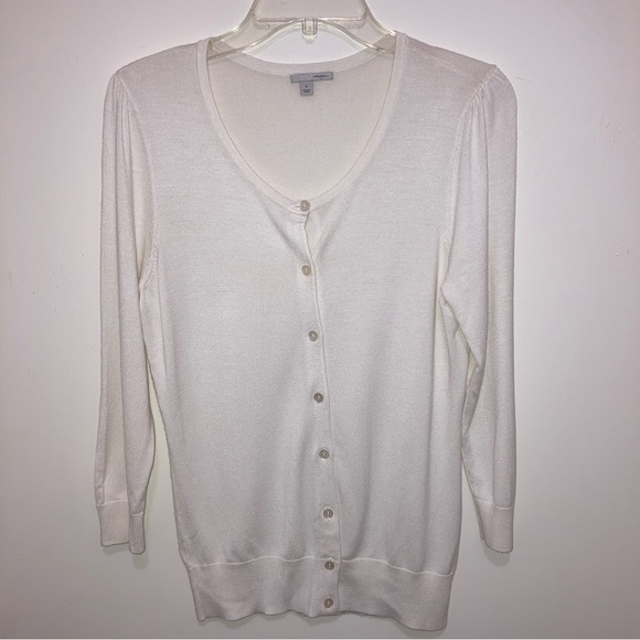 White, Black, Pink, Lightweight Button Up Cardigan, Lot of 3, by Halogen - Picture 6 of 14